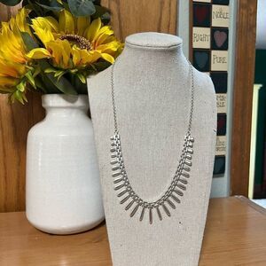 Lucky Brand Silver Fan Necklace #LBNK7